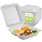 Recipientes para alimentos Clamshell 9x9 Recipientes para alimentos Clamshell 9x9