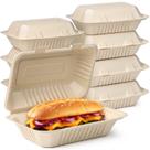 Recipientes para alimentos Clamshell Take Out Greensight, 9 x 6 polegadas, pacote com 75