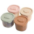 Recipientes para alimentos para bebês YIVEKO Silicone 4 x 120 ml reutilizáveis