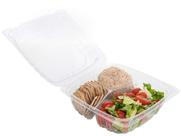 Recipientes para alimentos Smygoods Plastic Clamshell de 3 compartimentos x50 Recipientes para alimentos Smygoods Plastic Clamshell de 3 compartimentos x50