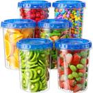 Recipientes para Armazenamento de Alimentos BiuLeon 6x1 L Sem BPA Reutilizáveis