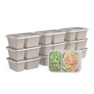 Recipientes para lanches Bentgo Prep, 2 compartimentos, 10 bandejas e 10 tampas Recipientes para lanches Bentgo Prep, 2 compartimentos, 10 bandejas e 10 tampas