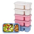 Recipientes para lanches DOSEWART, 6 unidades, reutilizáveis, com 2 compartimentos