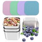 Recipientes para lanches em aço inoxidável Haldane 180mL para crianças x4