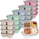 Recipientes para lanches LCHLZZ Snackle Box com 4 compartimentos (pacote com 20)