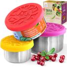 Recipientes para lanches TAVVA em aço inoxidável para crianças 350ml/200ml/100ml