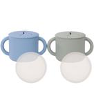Recipientes para lanches WeeSprout Food Grade Silicone, conjunto de 2