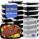 Recipientes para marmita Eco Maicoco 38 oz, pacote com 50, livres de BPA Recipientes para marmita Eco Maicoco 38 oz, pacote com 50, livres de BPA