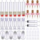 Recipientes para tubos de brilho labial Maitys Transparent 28 peças Recipientes para tubos de brilho labial Maitys Transparent 28 peças