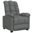 Reclinable Casafoyer Tela Gris Oscuro con Respaldo Ajustable Reclinable Casafoyer Tela Gris Oscuro con Respaldo Ajustable