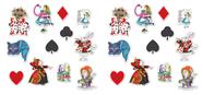 Recortes Beistle Alice no País das Maravilhas 24 peças multicoloridas