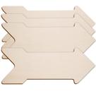 Recortes de madeira em forma de seta AWIZOM 40 x 15 cm (4 unidades)