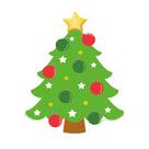Recortes de papel para árvore de Natal Eureka 36 peças de 14 cm