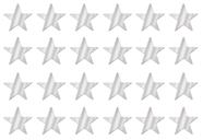 Recortes decorativos Beistle Silver Star 30cm - 24 peças