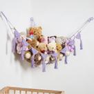 Red Colgante para Peluches Bohemia Amdermi para Cuarto de Niñas - Morada