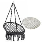Rede Cadeira Balanço Almofada Algodao Suspensa Confortavel Teto Casa Varanda Quintal Jardim Sacada Decoraçao