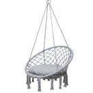 Rede Cadeira Balanço Suspensa Algodao Teto Casa Varanda Quintal Jardim Deck Area Lazer Confortavel Resistente