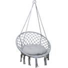 Rede Cadeira Balanço Suspensa Teto Algodao Confortavel Decoraçao Jardim Casa Quintal Varanda Area Lazer Sacada Terraço