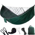 Rede com mosquiteiro 290x140cm para acampar - verde