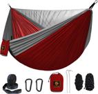 Rede de acampamento Qevooon com mosquiteiro, nylon leve