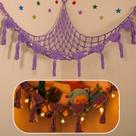 Rede de armazenamento de animais de pelúcia iHansee Purple Cotton 56" Rede de armazenamento de animais de pelúcia iHansee Purple Cotton 56"