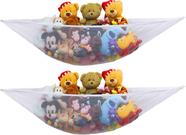 Rede de armazenamento de brinquedos Simple Houseware Stuffed Animals, pacote com 2