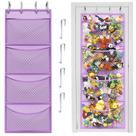 Rede de Armazenamento Honeyera Plush - Roxa - Para Porta
