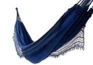 Rede de Dormir Descanso Jeans Básica Azul