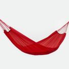 Rede de Dormir Descanso Nylon Garimpeira Camping Vermelha