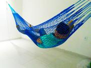 Rede De Dormir Descanso Nylon Tarrafa Camping Várias Cores