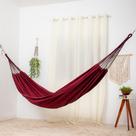 Rede de Dormir Jeans Life Basic Vermelho com Preto Rede de Dormir Jeans Life Basic Vermelho com Preto