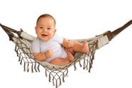 Rede de dormir para berço de bebê 100% algodão - Mini rede