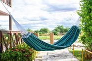 Rede de Dormir Xadrez Verde Descanso Algodão