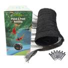 Rede de lagoa POYEE 4,3 x 4,3 m para folhas com malha fina para peixes Koi