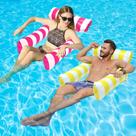 Rede de piscina 4 em 1 Pool Floats TIWISSES com malha inferior, pacote com 2