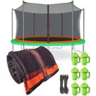 Rede de proteção para trampolim Jump Tastic 15 pés redondo com 6 capas