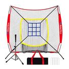 Rede de treino de beisebol Ameritco 213 x 213 cm com tee e alvo Rede de treino de beisebol Ameritco 213 x 213 cm com tee e alvo