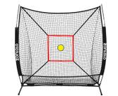 Rede de treino de beisebol Zonlolo 183 x 183 cm com 3 alvos, portátil