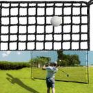 Rede de treino de golfe DELLNA 3 x 6 m com cordas elásticas e laços de zíper Rede de treino de golfe DELLNA 3 x 6 m com cordas elásticas e laços de zíper