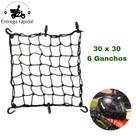 Rede Elástica Aranha 30x30 para Moto Bagageiro Bauleto Carga Viagem Fixação Segura Rede Elástica Aranha 30x30 para Moto Bagageiro Bauleto Carga Viagem Fixação Segura