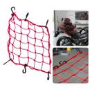 Rede Elástica Aranha 42X42 Moto Capacete Bagageiro Vermelha