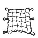 Rede Elástica Para Moto / Bagageiro / Capacete - 35x35 Preta