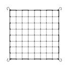 Rede Elástica Preta Ajustável Para Plantas 120x120cm Com Suporte De Gancho ABS Para Durabilidade E Rede Elástica Preta Ajustável Para Plantas 120x120cm Com Suporte De Gancho ABS Para Durabilidade E