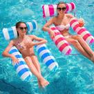 Rede inflável Pool Floats, pacote com 2 unidades, para adultos e crianças