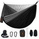 Rede mosquiteira de nylon Qevooon Camping Hammock, alças de 3 m