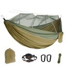Rede Para Descanso Compacta Resistente Leve Dormir Casal ou Solteiro Camping Caça Pesca Mosquiteiro Corda Mosquetão Fita