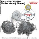 Rede Redinha Pesca Pronta Lambari Malha 4 (20mm) 20 Metros 1,52m Altura