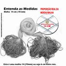 Rede Redinha Pronta Malha 14cm (70mm) 50mts fio 40 Rio e Mar Rede Redinha Pronta Malha 14cm (70mm) 50mts fio 40 Rio e Mar