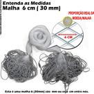 Rede Redinha Pronta Malha 6 cm (30mm) 20mts, Feito por Profissionais da Pesca
