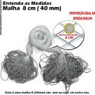 Rede Redinha Pronta Malha 8 cm (40mm) 10mts 20X40X48 10mt